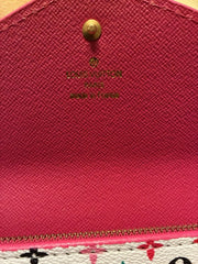 Louis Vuitton Multicolor/White Monogram Envelope Snap Wallet Certificate Card!