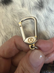 Authentic Louis Vuitton Monogram Key Pouch Coin Purse Bag Charm LV Clip + Cherry