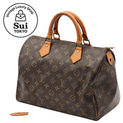 LOUIS VUITTON Speedy 30 Monogram M41526 Handbag Boston Brown Japan 0259