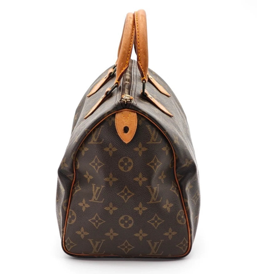 LOUIS VUITTON Speedy 30 Monogram M41526 Handbag Boston Brown Japan 0259