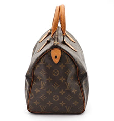 LOUIS VUITTON Speedy 30 Monogram M41526 Handbag Boston Brown Japan 0259