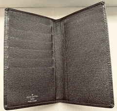 Louise Vuitton Genuine LV black Epi long wallet