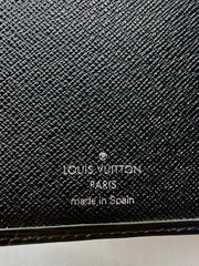 Louise Vuitton Genuine LV black Epi long wallet